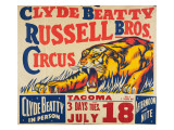"Clyde Beatty, Russell Bros. Circus", 1935 Giclee Print