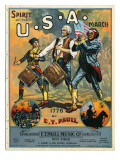 Spirit of the U.S.A. March Lámina giclée por E.T. Paull Spirit of the U.S.A. March Lámina giclée por E.T. Paull