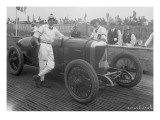 Driver and 4 Racecar, Tacoma Speedway, Circa 1919 Giclee Print by Marvin Boland