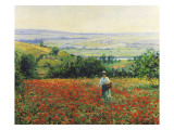In the Poppy Field Giclee Print by Leon Giran-max