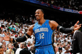 Orlando Magic v Atlanta Hawks - Game Three, Atlanta, GA - APRIL 22: Dwight Howard Photographic Print by Kevin Cox