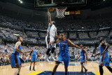 Oklahoma City Thunder v Memphis Grizzlies - Game Six, Memphis, TN - MAY 13: O.J. Mayo and Thabo Sef Photographic Print by Layne Murdoch