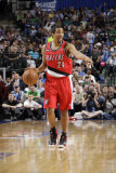 Portland Trail Blazers v Dallas Mavericks - Game One, Dallas, TX - APRIL 16: Andre Miller Photographic Print by Danny Bollinger