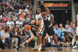 San Antonio Spurs v Memphis Grizzlies - Game Six, Memphis, TN - APRIL 29: Manu Ginobili and Sam You Photographic Print by Joe Murphy