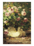 Two Doves Giclee Print by Alphonse Muraton