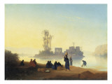 View of the Island of Philae in Egypt Giclee Print by Charles Theodore Frere
