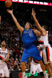 Dallas Mavericks v Portland Trail Blazers - Game Three, Portland, OR - APRIL 21: Nicolas Batum and  Photographic Print by Jonathan Ferrey