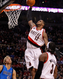 Dallas Mavericks v Portland Trail Blazers - Game Three, Portland, OR - APRIL 21: LaMarcus Aldridge Photographie par Jonathan Ferrey