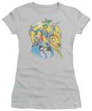 Juniors: DC Comics - Spin Circle Fight Shirt