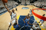 Oklahoma City Thunder v Memphis Grizzlies - Game Six, Memphis, TN - MAY 13: Darrell Arthur, Nick Co Photographic Print by Joe Murphy