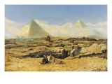A Prayer by the Sphinx Giclee Print by Marius Alexander Bauer