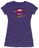 Juniors: Superman - Bizzaro Logo Distressed T-Shirt
