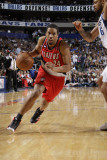 Portland Trail Blazers v Dallas Mavericks - Game One, Dallas, TX - APRIL 16: Andre Miller and Tyson Photographic Print by Danny Bollinger