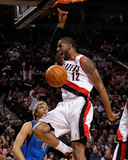 Dallas Mavericks v Portland Trail Blazers - Game Three, Portland, OR - APRIL 21: LaMarcus Aldridge Photographic Print by Jonathan Ferrey