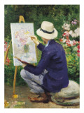 At the Easel reproduction procédé giclée par Frank Carter