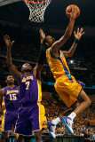 Los Angeles Lakers v New Orleans Hornets - Game Three, New Orleans, LA - APRIL 22: Trevor Ariza and Photographic Print by Chris Graythen