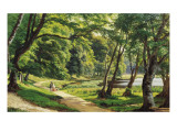 A Walk in the Park Giclee Print by Carsten Henrichsen
