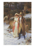 The Morning Walk Giclee Print by George Sheridan Knowles