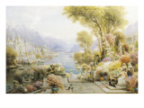 A View on Lake Como Giclee Print by Ebenezer Wake Cook