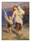 A Day at the Seaside Giclee Print by Frederick Morgan