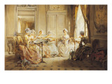 The Embroidery Lesson Giclee Print by Madeleine Lemaire