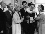 Jean Bretonnière, Darry Cowl, Geneviève Kervine and Nadine Tallier: Cinq Millions Comptant, 1957 Photographic Print by Marcel Dole
