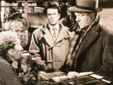 Jean Gabin and Robert Hirsch: Maigret et L'Affaire Saint Fiacre, 1959 Fotografie-Druck von Marcel Dole