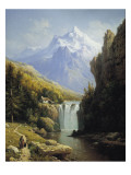 View of the Johannisberg Giclee Print by Charles Kuwasseg