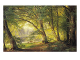 A Forest Glade reproduction procédé giclée par Carl Frederic Aagaard