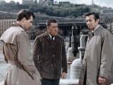 Fernandel, Laurent Terzieff and Michel Auclair: Le Voyage Du Père, 1966 Photographic Print by Marcel Dole