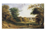 A View of Mereworth Castle and Park Giclee Print by John F . Tennant