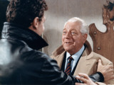 Jean Gabin and Robert Stack: Le Soleil Des Voyous, 1967 Fotografisk tryk af Marcel Dole Jean Gabin and Robert Stack: Le Soleil Des Voyous, 1967 Fotografisk tryk af Marcel Dole