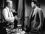 Jean Gabin and Jean Desailly: Maigret Tend Un Piège, 1958 Photographic Print by Marcel Dole