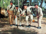 Louis de Funès, Michel Galabru, Jean Lefevre and Christian Marin: Le Gendarme de Saint-Tropez, 1964 Reprodukcja zdjęcia autor Marcel Dole