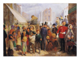 London Street Scene Giclee Print by Arthur Boyd Houghton