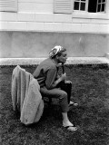 Simone Signoret, 1958 Photographic Print by Luc Fournol