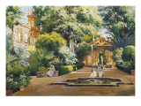 A Garden in Seville Giclee Print by Manuel Garcia Y Rodriguez