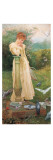 Nourrir les colombes Reproduction procédé giclée par Edward Killingworth Johnson