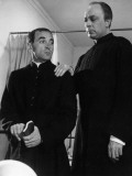 Charles Aznavour and Maurice Teynac: Le Diable et Les Dix Commandements, 1962 Photographic Print by  Limot