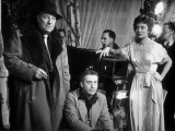 Jean Gabin, Claude Heymann and Françoise Christophe: Tournage Victor, 1951 Fotografie-Druck von  Limot