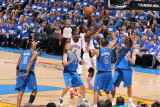 Dallas Mavericks v Oklahoma City Thunder - Game Three, Oklahoma City, OK - MAY 21: Serge Ibaka, Jas Photographic Print by Joe Murphy