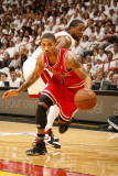 Chicago Bulls v Miami Heat - Game Four, Miami, FL - MAY 24: Derrick Rose Photographic Print by Issac Baldizon