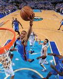 Oklahoma City Thunder v Dallas Mavericks - Game Two, Dallas, TX - MAY 19: Russell Westbrook, Tyson  Photographic Print by Andrew Bernstein