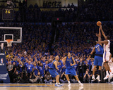Dallas Mavericks v Oklahoma City Thunder - Game Four, Oklahoma City, OK - MAY 23: Kevin Durant, Sha Photographic Print by Ronald Martinez