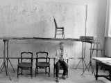 Marc Chagall in his Studio Photographic Print by Luc Fournol
