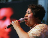 Aretha Franklin, Shirley Mae Owens, 2004, Detroit Jazz Festival, Detroit, Michigan Photographie