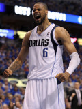 Oklahoma City Thunder v Dallas Mavericks - Game Two, Dallas, TX - MAY 19: Tyson Chandler Photographic Print by Ronald Martinez