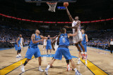 Dallas Mavericks v Oklahoma City Thunder - Game Three, Oklahoma City, OK - MAY 21: Serge Ibaka, Tys Photographic Print by Joe Murphy