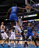 Oklahoma City Thunder v Dallas Mavericks - Game Two, Dallas, TX - MAY 19: Kevin Durant and Brendan  Photographic Print by Tom Pennington