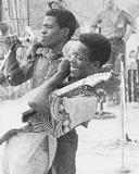 Junior Wells & Buddy Guy, Stanley Livingston, 1970, Blues Fest, Ann Arbor, Michigan Fotografía